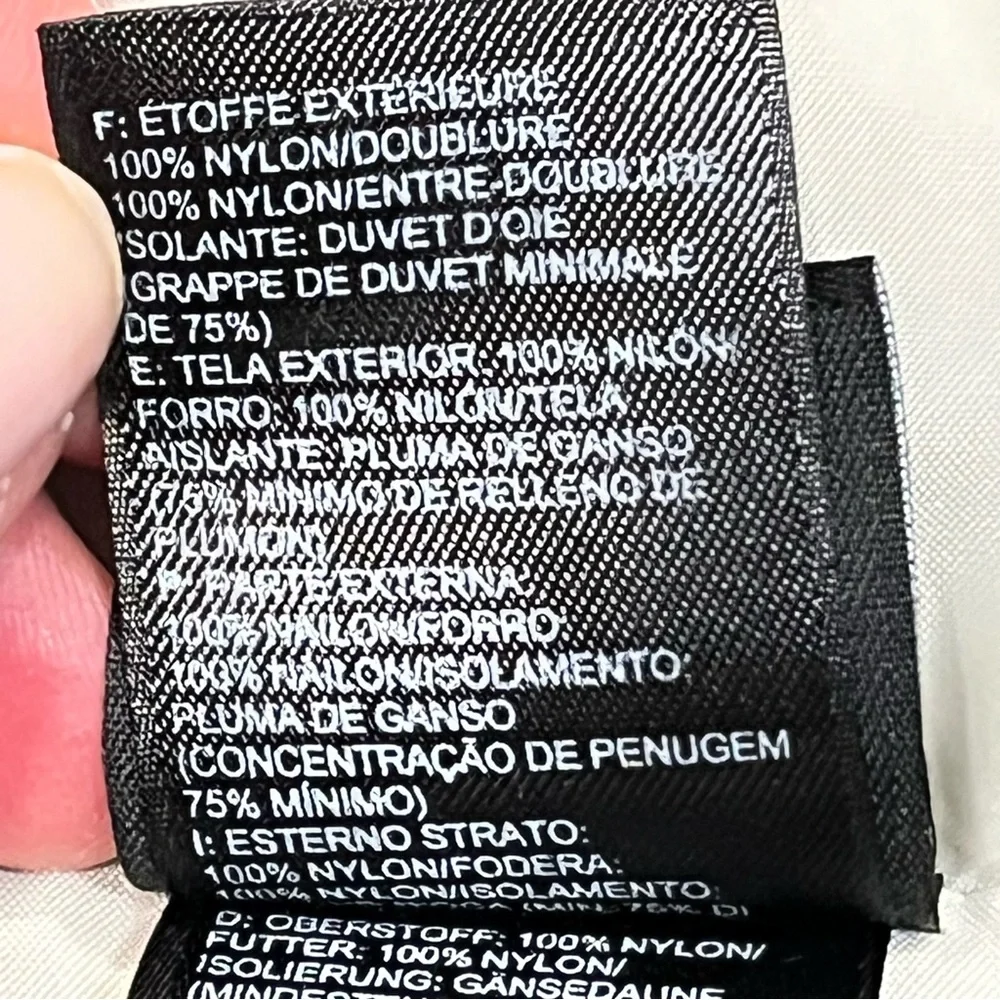 The North Face 550 Bronze Satin Down Puffer Jacket Coat Women’s size Small - Picture 11 of 14